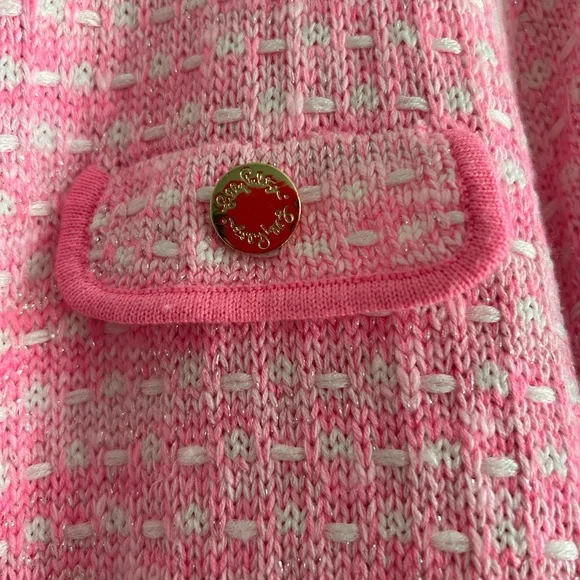 Lilly Pulitzer Pink and White Sweater - Picture 2 of 3